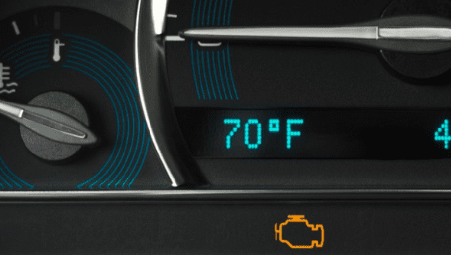 روشن شدن چراغ چک