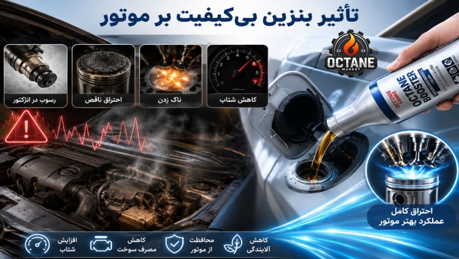 تاثیر بنزین بی کیفیت بر موتور